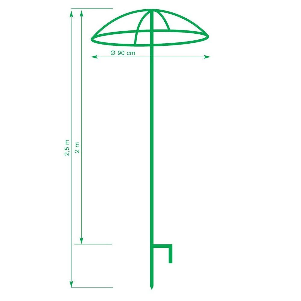 Tuteur Parapluie Simple Pour Rosier Pleureur H 2.5 M 2 Tuteur Parapluie Simple Pour Rosier Pleureur H 2.5 M – Image 2