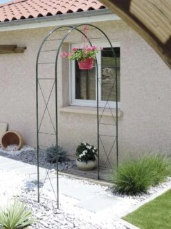 Arche Double Avec Décor Losange H 2.5m X P 40cm X L 1.3m -Jardin Entretien Magasin 9260 arche double decor losange