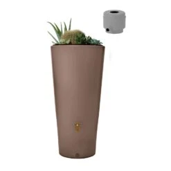 Kit Réservoir D’eau 2 En 1 Vaso 220 Litres 7 Kit Réservoir D’eau 2 En 1 Vaso 220 Litres -Jardin Entretien Magasin 9671 vaso 220l taupe coll eco t1000
