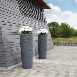 Pot Natura Haut. 150 Cm (3 Coloris) -Jardin Entretien Magasin 9683a pot natura haut 150cm graphite t1000