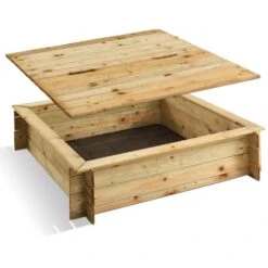 Bac à Sable Carré + Couvercle